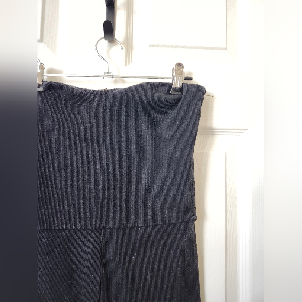 Edikted Black Strapless Ribbed Short Romper M - Picture 3 of 7